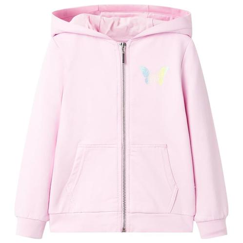 vidaXL Kindervest met capuchon 104 lichtroze, Kinderen en Baby's, Kinderkleding | Overige, Nieuw, Verzenden