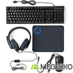 Gaming Combo Kit | 5-in-1 | Toetsenbord, Koptelefoon, Muis, Computers en Software, Verzenden, Nieuw, Nedis