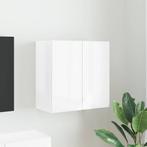 vidaXL TV-wandkast Hoogglans wit 59,5 x 31 x 60 cm Bewerkt, Huis en Inrichting, Kasten | Televisiemeubels, Minder dan 50 cm, Verzenden