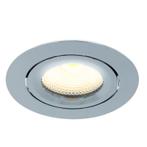 Chromen inbouwspot aluminium, Varda, 5W, 2700K LED, IP44, Ophalen of Verzenden, Nieuw, Basis