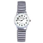 Fako® - Horloge - Rekband - Comby - Ø 28mm - Wit, Verzenden, Nieuw
