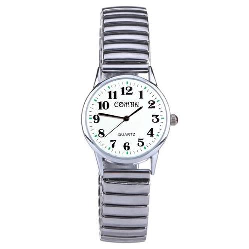 Fako® - Horloge - Rekband - Comby - Ø 28mm - Wit, Sieraden, Tassen en Uiterlijk, Horloges | Dames, Verzenden
