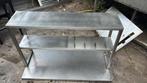 RVS opzetstuk 120x30x78 bxdxh, Zakelijke goederen, Horeca | Meubilair en Inrichting, Ophalen of Verzenden, Gebruikt