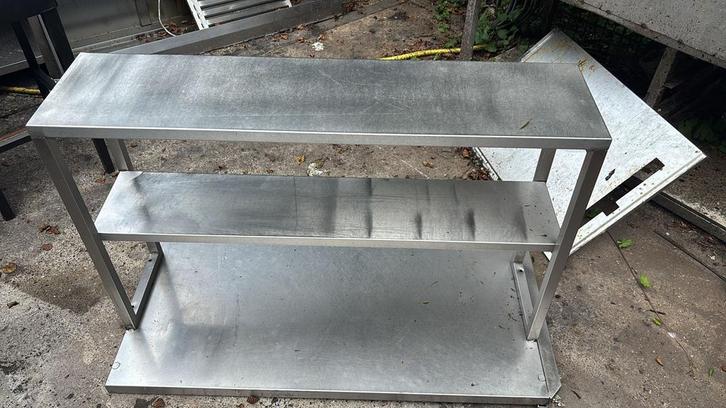 RVS opzetstuk 120x30x78 bxdxh, Zakelijke goederen, Horeca | Meubilair en Inrichting, Ophalen of Verzenden