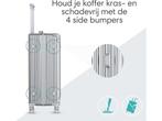Voyagoux® - Reiskoffer Large - 113L - TSA-slot - Zilver, Sieraden, Tassen en Uiterlijk, Tassen | Reistassen en Weekendtassen, Verzenden