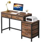 Compact Bureau met 5 Lades en Omkeerbare Ladekast, Verzenden, Nieuw