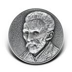 Zilveren munt zelfportret Vincent van Gogh 2 troy ounce, Postzegels en Munten, Verzenden