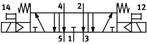 Festo 5/3 Uitgeblazen Lucht Magneetventiel Bouwgrootte 18mm, Verzenden, Nieuw