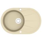 Gootsteen Graniet Beige - Koopje! - Tweedekansje 35%, Ophalen of Verzenden, Nieuw, Steen, Wastafel