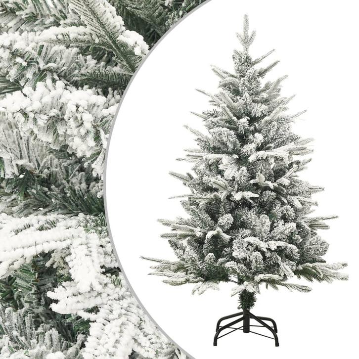 vidaXL Kunstkerstboom met sneeuw 120 cm PVC en PE groen, Diversen, Kerst, Nieuw, Verzenden
