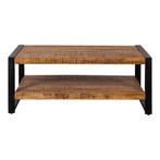 Salontafel Mangohout Britt 110 Dubbele Laag cm, Huis en Inrichting, Tafels | Salontafels, 100 tot 150 cm, Verzenden, Nieuw, 50 tot 100 cm