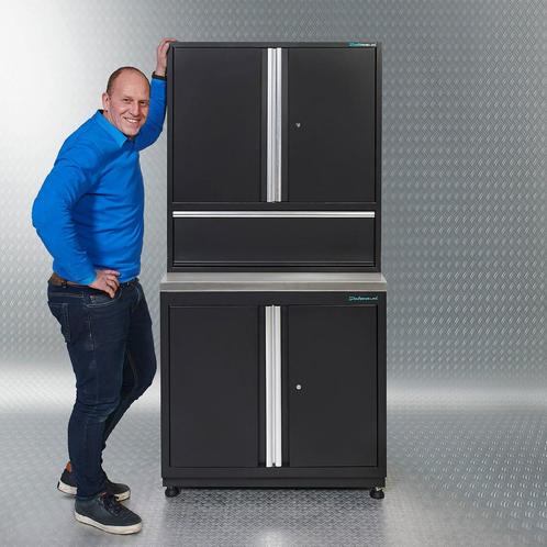 Datona PREMIUM werkbank met RVS werkblad 92 cm breed -, Doe-het-zelf en Verbouw, Werkbanken, Nieuw, Ophalen of Verzenden