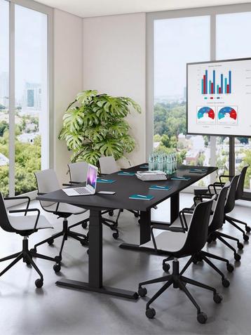 Topline nieuwe zit-sta vergadertafel - zelf samenstellen beschikbaar voor biedingen