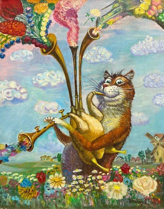 Aleksander Tomasievych - Sonata for a Painted Sky, Antiek en Kunst, Kunst | Schilderijen | Klassiek