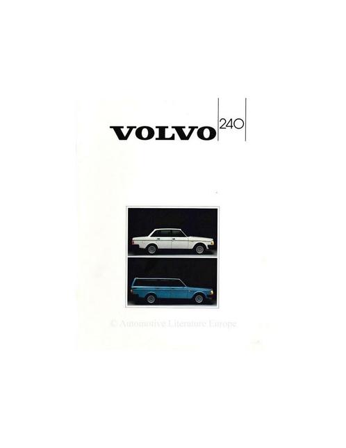 1985 VOLVO 240 BROCHURE FRANS, Boeken, Auto's | Folders en Tijdschriften, Volvo