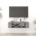 vidaXL Tv-hangmeubel 100x30x26,5 cm bewerkt hout grijs, 100 tot 150 cm, Verzenden, Nieuw, Minder dan 100 cm