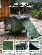 Kattenhuis voor buiten - Kattenhok - 46x44x35 cm - Groen - P, Dieren en Toebehoren, Kattenmanden, Verzenden, Zo goed als nieuw