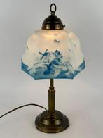 Tafellamp - Een Nederlandse plattelandslamp - Paté de verre