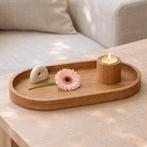 HOCHO Eikenhouten Dienblad met Kaarshouder – 200x100x35 m., Ophalen of Verzenden, Nieuw