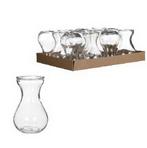 Glas vaas hyacinth per stuk vase ø9,3 cm h. 14, Ophalen of Verzenden, Nieuw