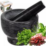 Ruhhy Marmeren Vijzel – Stevige Vijzel en Stamper voor Kr., Ophalen of Verzenden, Nieuw