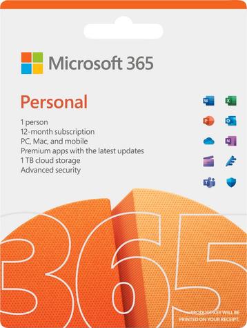Microsoft Office 365 Personal EN Abonnement office software beschikbaar voor biedingen