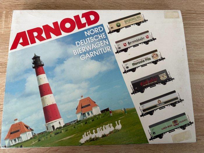Arnold N - Modeltrein goederenwagonset (1) - DB, Hobby en Vrije tijd, Modeltreinen | N-Spoor