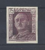 Spanje 1946/1947 - Zeer zeldzame fout 75 Cts. Franco zonder, Postzegels en Munten, Gestempeld