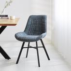 Eetkamerstoel Jada Chenille blauw | SALE