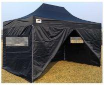 Prof Easy Up Partytent Alu 3x4,5 mtr met zijwanden Zwart, Tuin en Terras, Partytenten, Partytent, Nieuw, 2 meter of meer, Verzenden