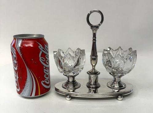 Antieke Empire zilveren zoutvaatjes c1810/20 - Peper- en, Antiek en Kunst, Antiek | Goud en Zilver