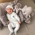 Grote knuffel - Olifant - 45x55 cm - Pluche - Grijs, Kinderen en Baby's, Speelgoed | Knuffels en Pluche, Ophalen of Verzenden