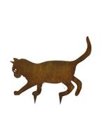 Gazonsteker  Gizmo de lopende kat roest  H232 x B37cm, Tuin en Terras, Verzenden, Nieuw