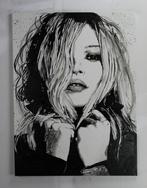 Kate Moss - handpainted and signed - by artist Vincent Mink., Nieuw