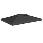 vidaXL Prieeldak 2-laags 310 g/m² 4x3 m zwart, Tuin en Terras, Verzenden, Nieuw