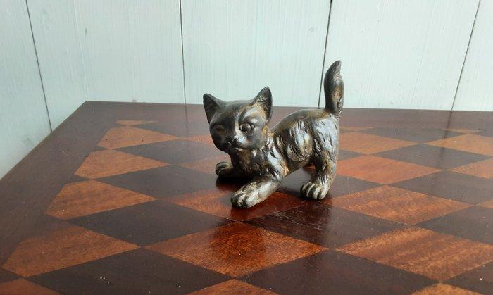 P. Chenet Foundry - Beeld, Kat - 8 cm - Brons, Antiek en Kunst, Curiosa en Brocante