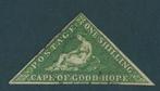 Kaap de Goede Hoop 1853 - Tadellose, gestempelde 1 Sh groen, Gestempeld