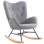 TRUUSK Ergonomische Schommelstoel - Fauteuil met Fluwelen Lo, Verzenden