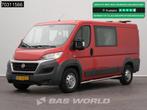 Fiat Ducato 130pk Euro6 Dubbel Cabine L2H1 Trekhaak Airco Ca, Stof, Gebruikt, Euro 6, Overige kleuren