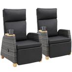 Wicker fauteuil Pescara met aluminium frame, rugleuning vers, Tuin en Terras, Verzenden, Nieuw