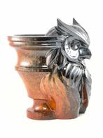 Federico Alibrio - sculptuur, Alchemy Owl - 21 cm - Keramiek