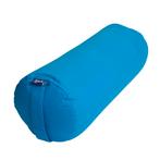 Yoga Bolster Turquoise Rond Katoen - Effen - 59 x 21,5 cm, Sport en Fitness, Overige Sport en Fitness, Verzenden, Nieuw