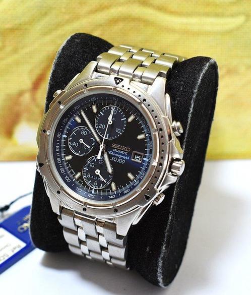 Seiko - SQ100 Chronograph - Zonder Minimumprijs - Quartz -, Sieraden, Tassen en Uiterlijk, Horloges | Antiek