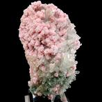 Rhodochrosiet op Kwarts (met Stilbiet) Starnitsa-mijn,