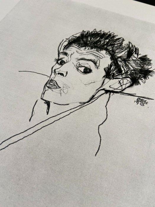 Egon Schiele (1890-1918), after - Self portrait, Antiek en Kunst, Antiek | Overige Antiek