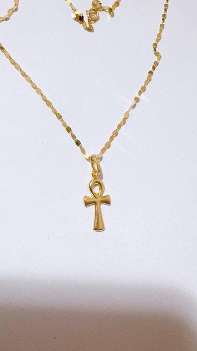 Zonder Minimumprijs - Ketting met hanger - 18 karaat Geel, Sieraden, Tassen en Uiterlijk, Antieke sieraden