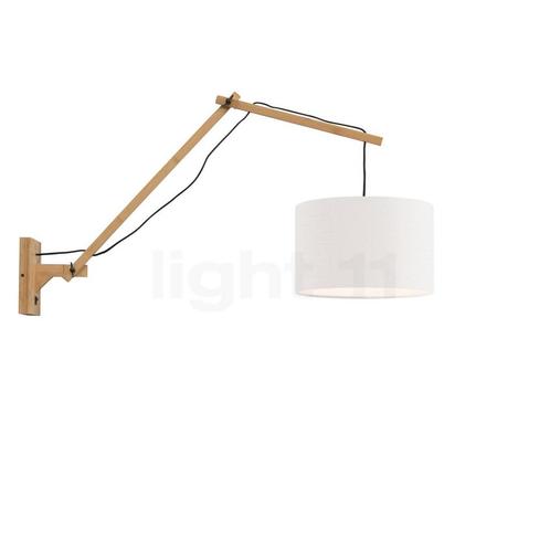 Good & Mojo Andes Wandlamp met arm, natuur/wit, ø¸32 cm, D, Huis en Inrichting, Lampen | Wandlampen, Nieuw, Verzenden