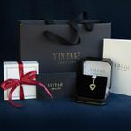 Zilveren vintage hanger met diamant 925, Sieraden, Tassen en Uiterlijk, Kettinghangers, Ophalen of Verzenden, Nieuw