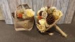 Tasje jute tas natural non-woven 12, 5x11, 5xh14, 5cm./st, Ophalen of Verzenden, Nieuw