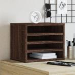 vidaXL Bureau organiser 36x26x29,5 cm bewerkt hout bruin, Verzenden, Nieuw in verpakking